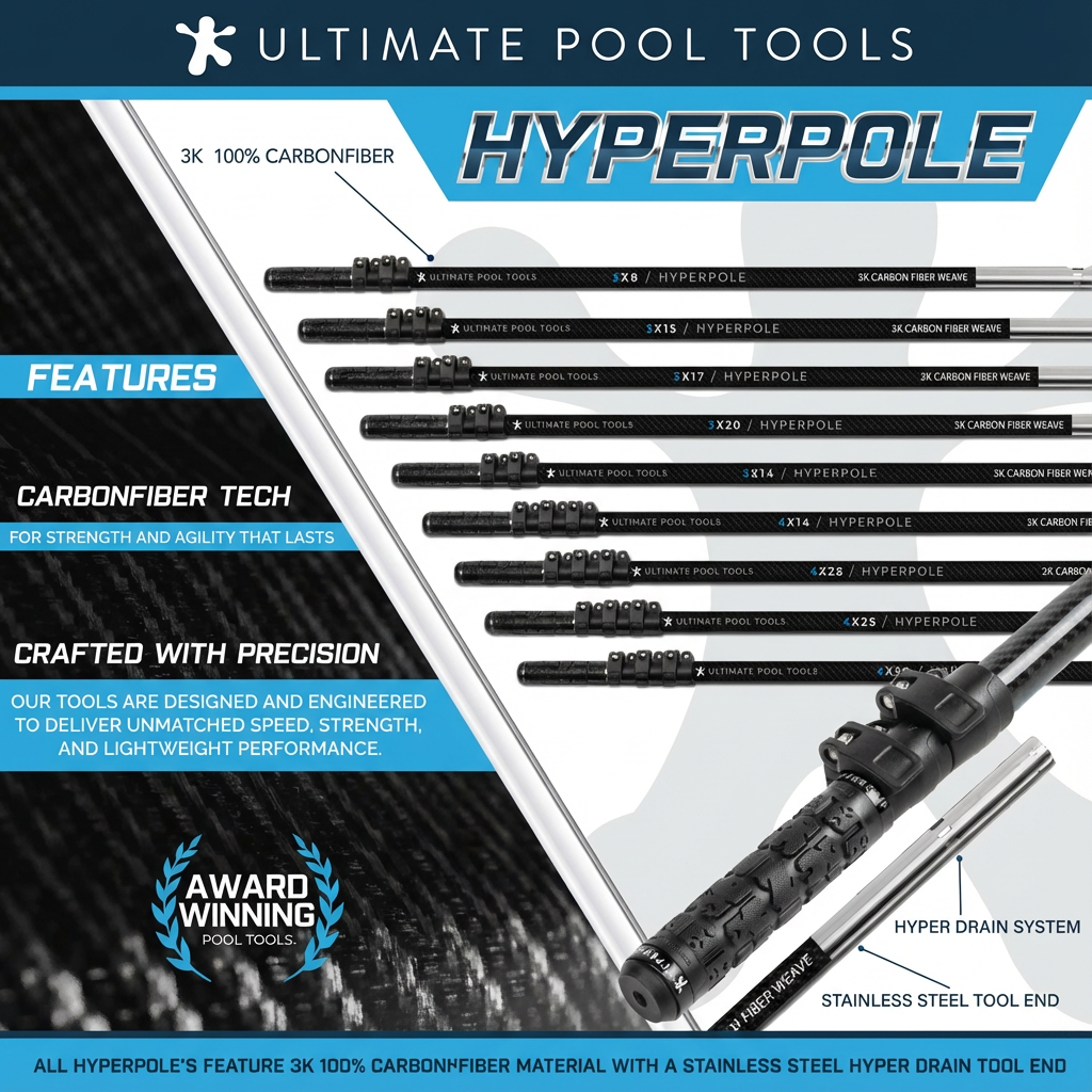 Professional Pool Maintenance Poles